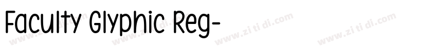 Faculty Glyphic Reg字体转换